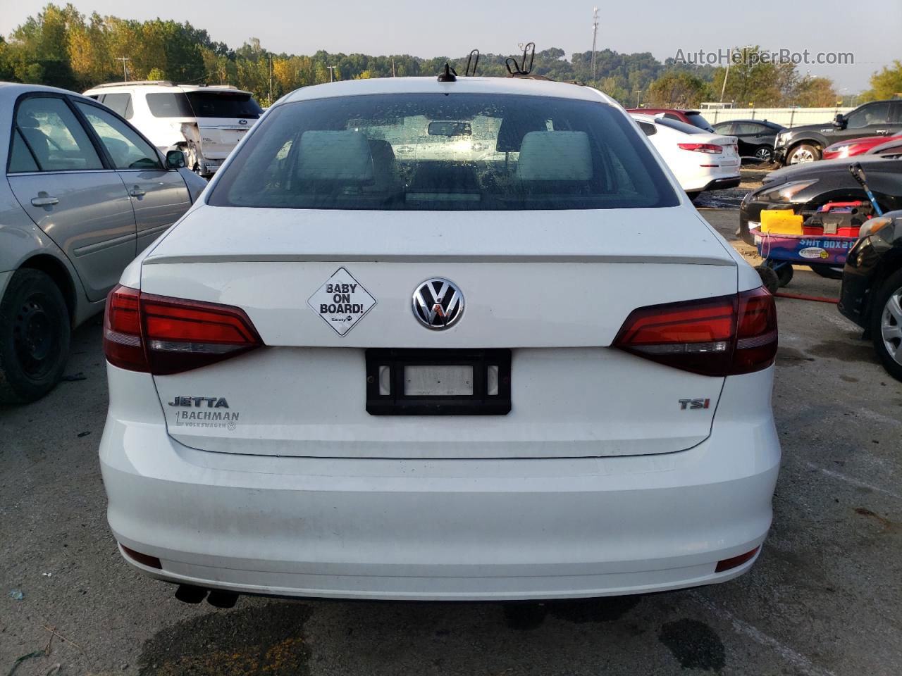 2016 Volkswagen Jetta Sport Белый vin: 3VWD17AJ2GM345453