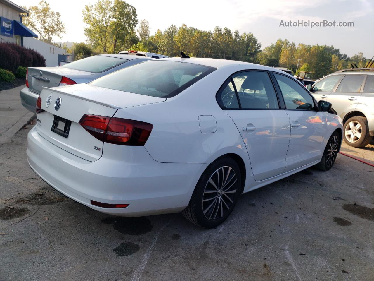 2016 Volkswagen Jetta Sport Белый vin: 3VWD17AJ2GM345453