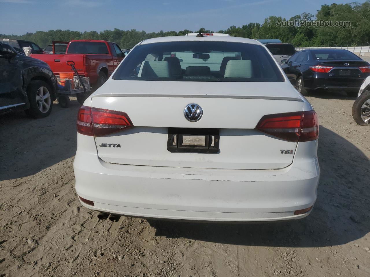 2016 Volkswagen Jetta Sport White vin: 3VWD17AJ2GM395916