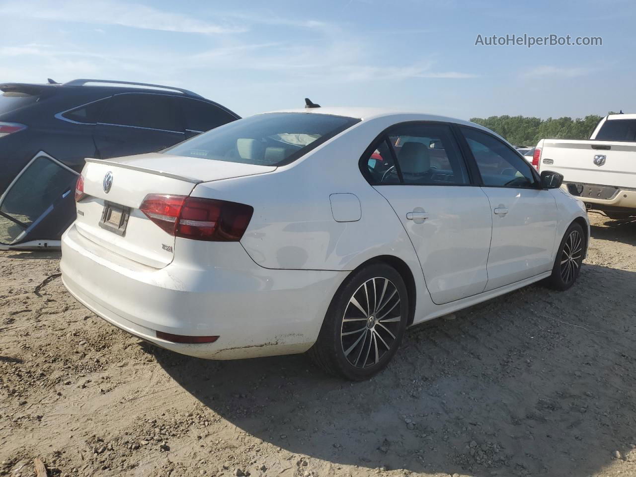 2016 Volkswagen Jetta Sport Белый vin: 3VWD17AJ2GM395916