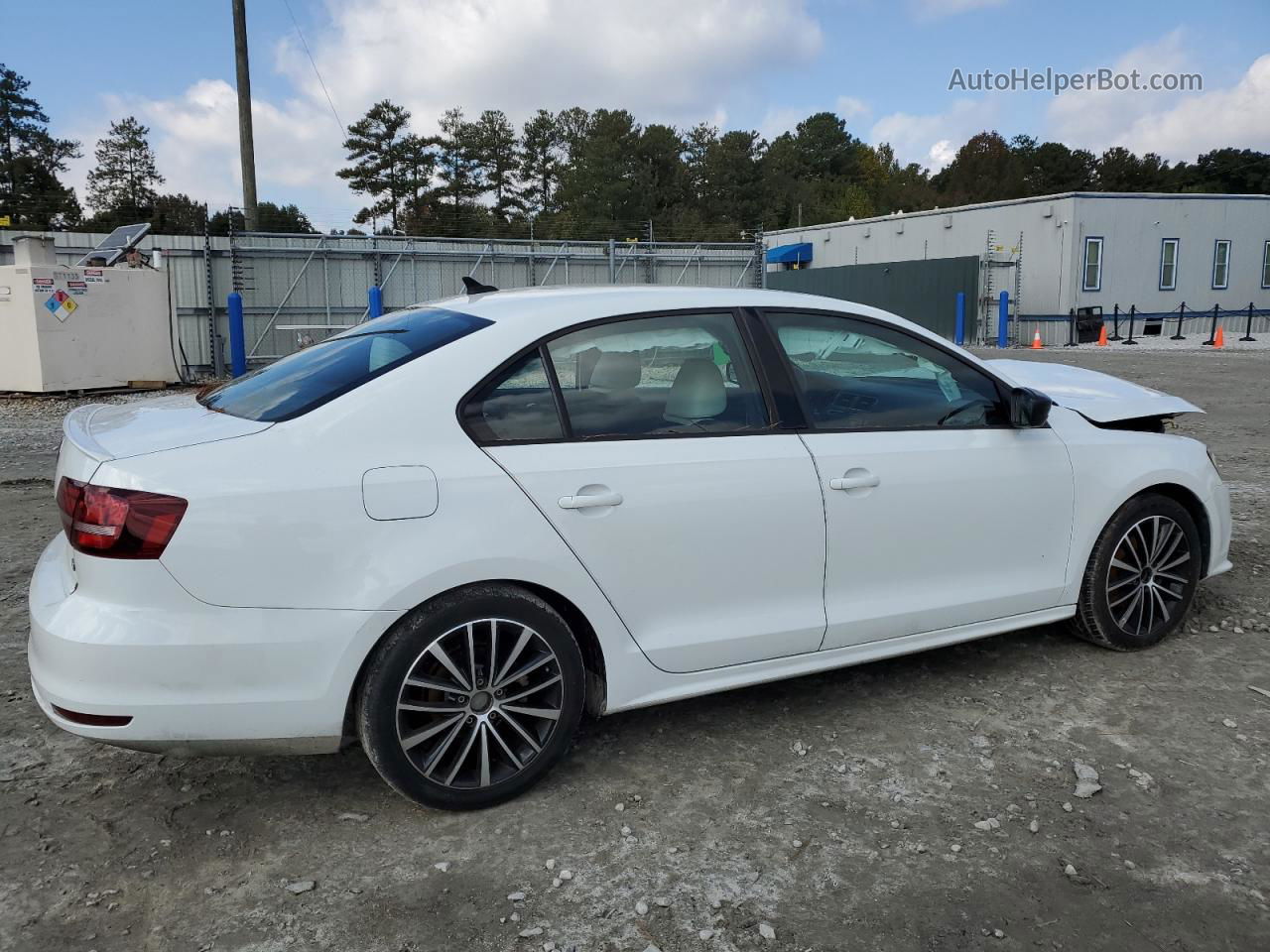 2016 Volkswagen Jetta Sport White vin: 3VWD17AJ2GM414626