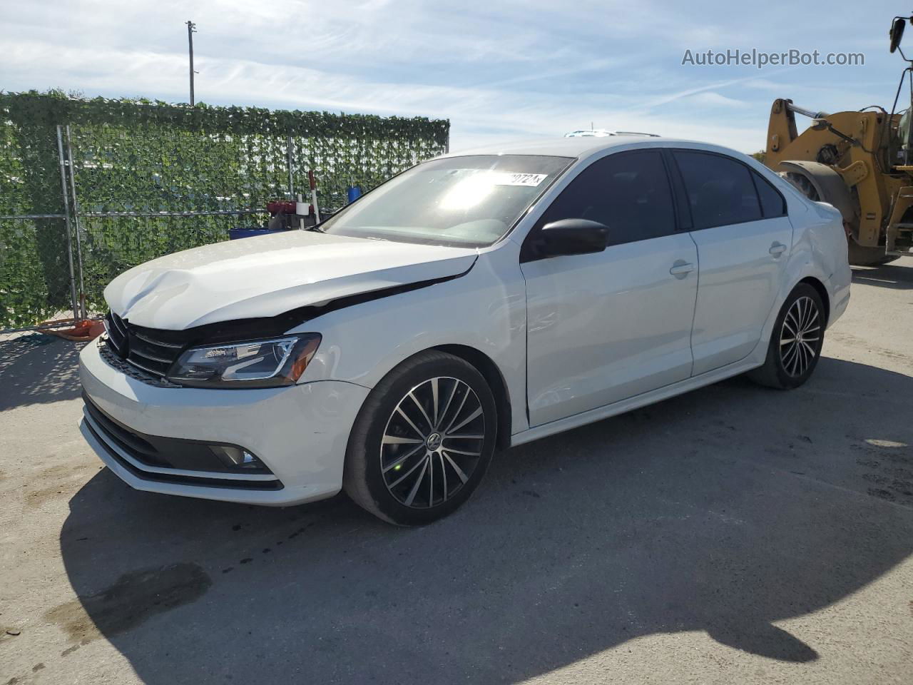 2016 Volkswagen Jetta Sport White vin: 3VWD17AJ2GM417431