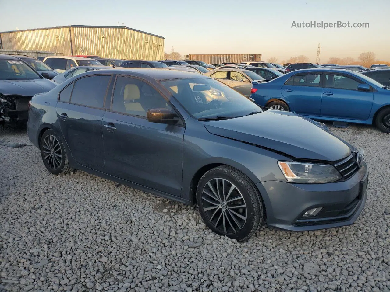 2016 Volkswagen Jetta Sport Gray vin: 3VWD17AJ2GM419521