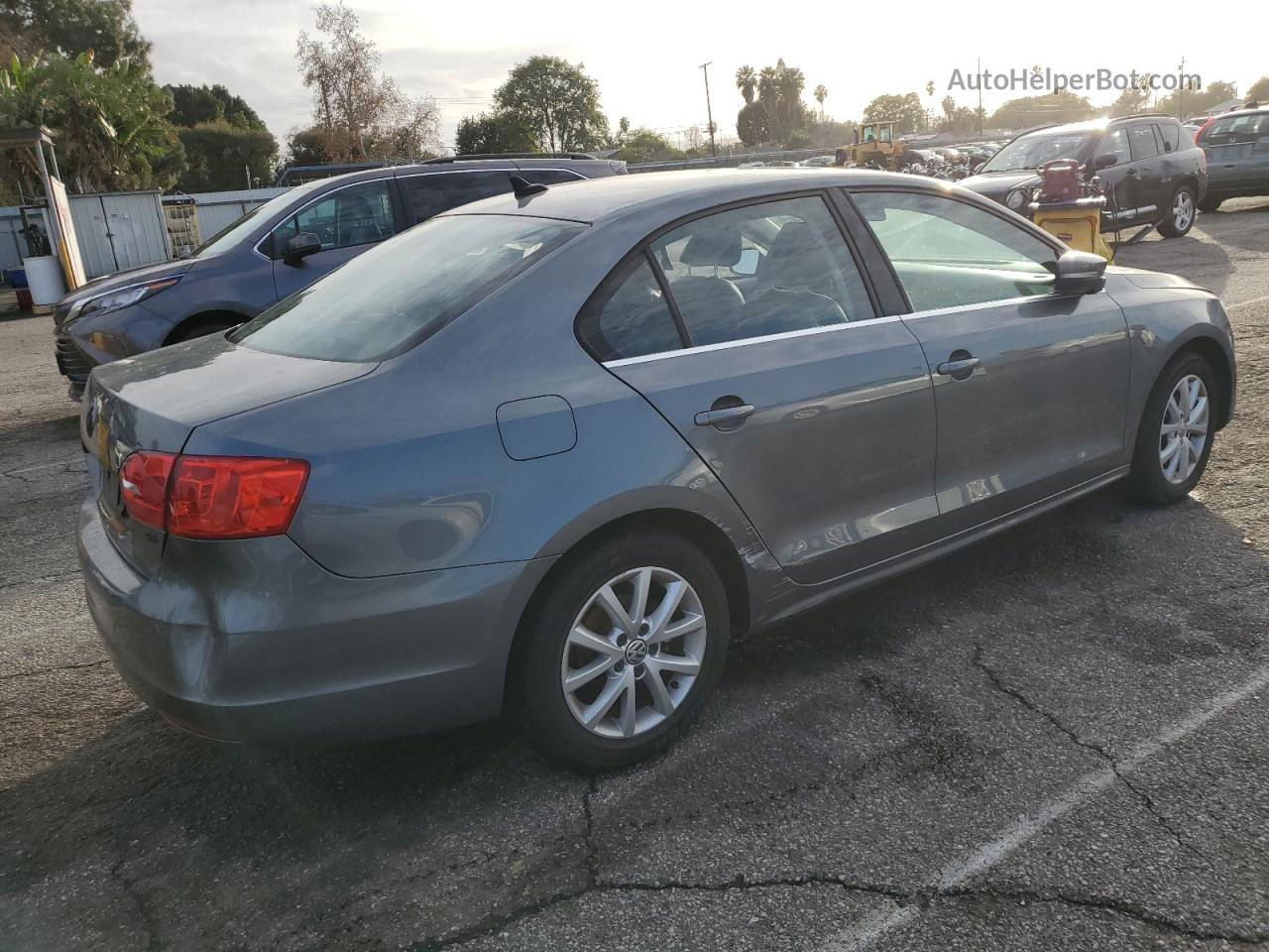 2014 Volkswagen Jetta Se Gray vin: 3VWD17AJ3EM214318