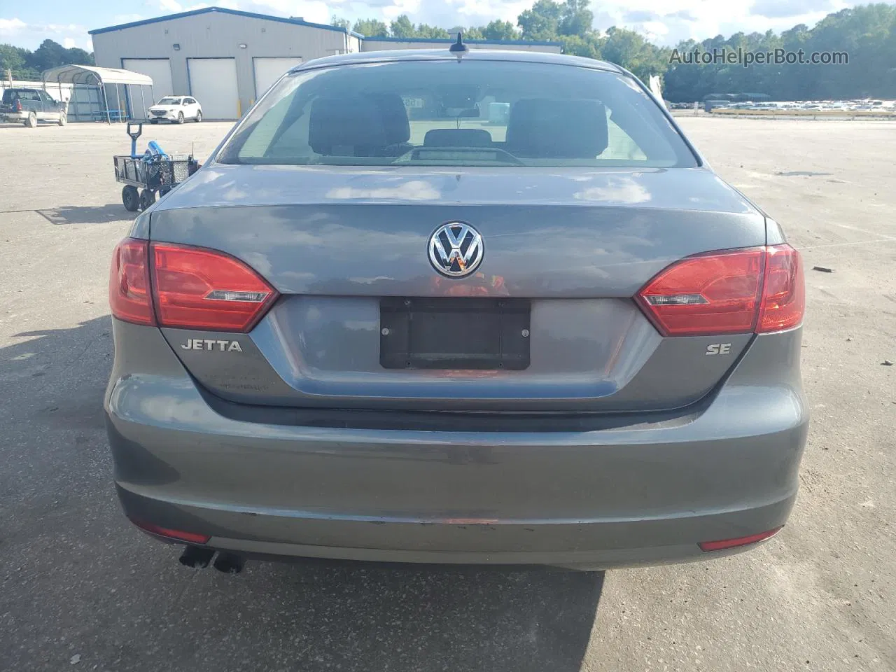 2014 Volkswagen Jetta Se Gray vin: 3VWD17AJ3EM223164