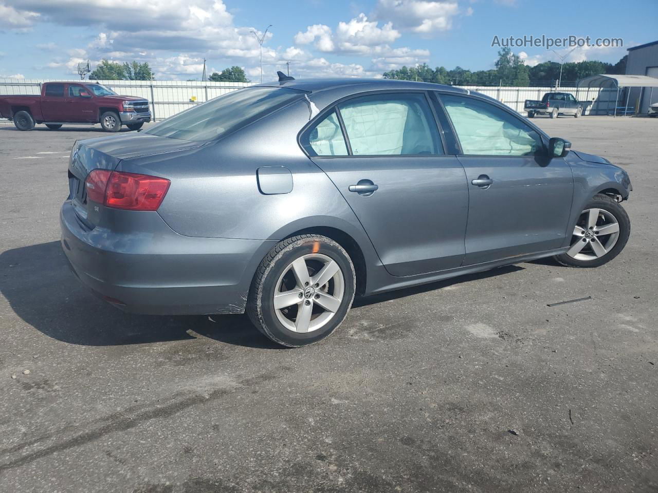 2014 Volkswagen Jetta Se Gray vin: 3VWD17AJ3EM223164