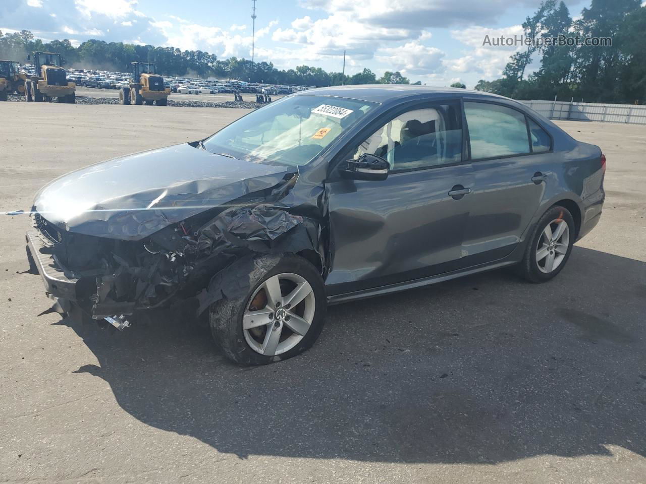 2014 Volkswagen Jetta Se Gray vin: 3VWD17AJ3EM223164