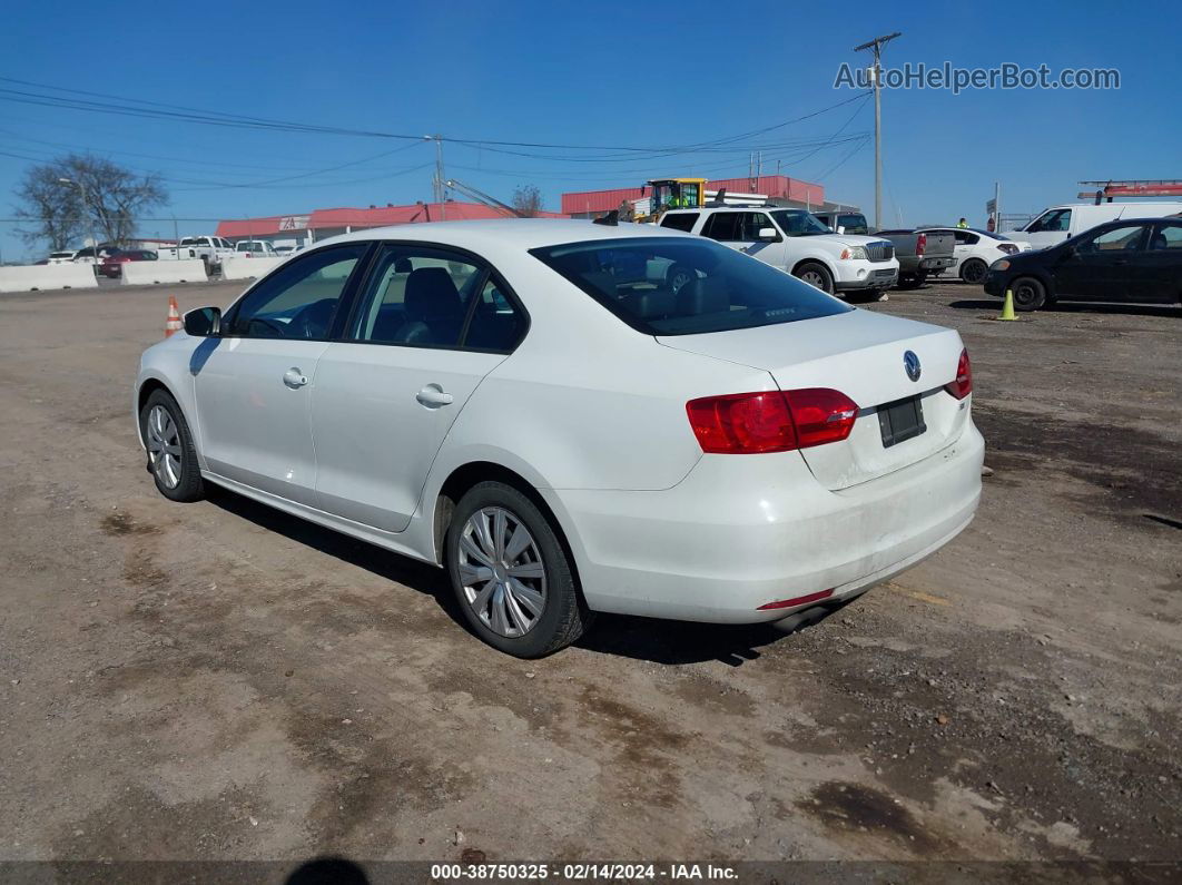 2014 Volkswagen Jetta 1.8t Se White vin: 3VWD17AJ3EM264474