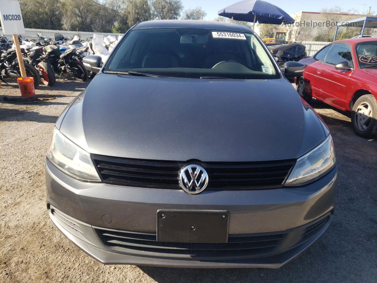 2014 Volkswagen Jetta Se Gray vin: 3VWD17AJ3EM265866