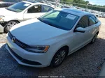 2014 Volkswagen Jetta 1.8t Se White vin: 3VWD17AJ3EM316685