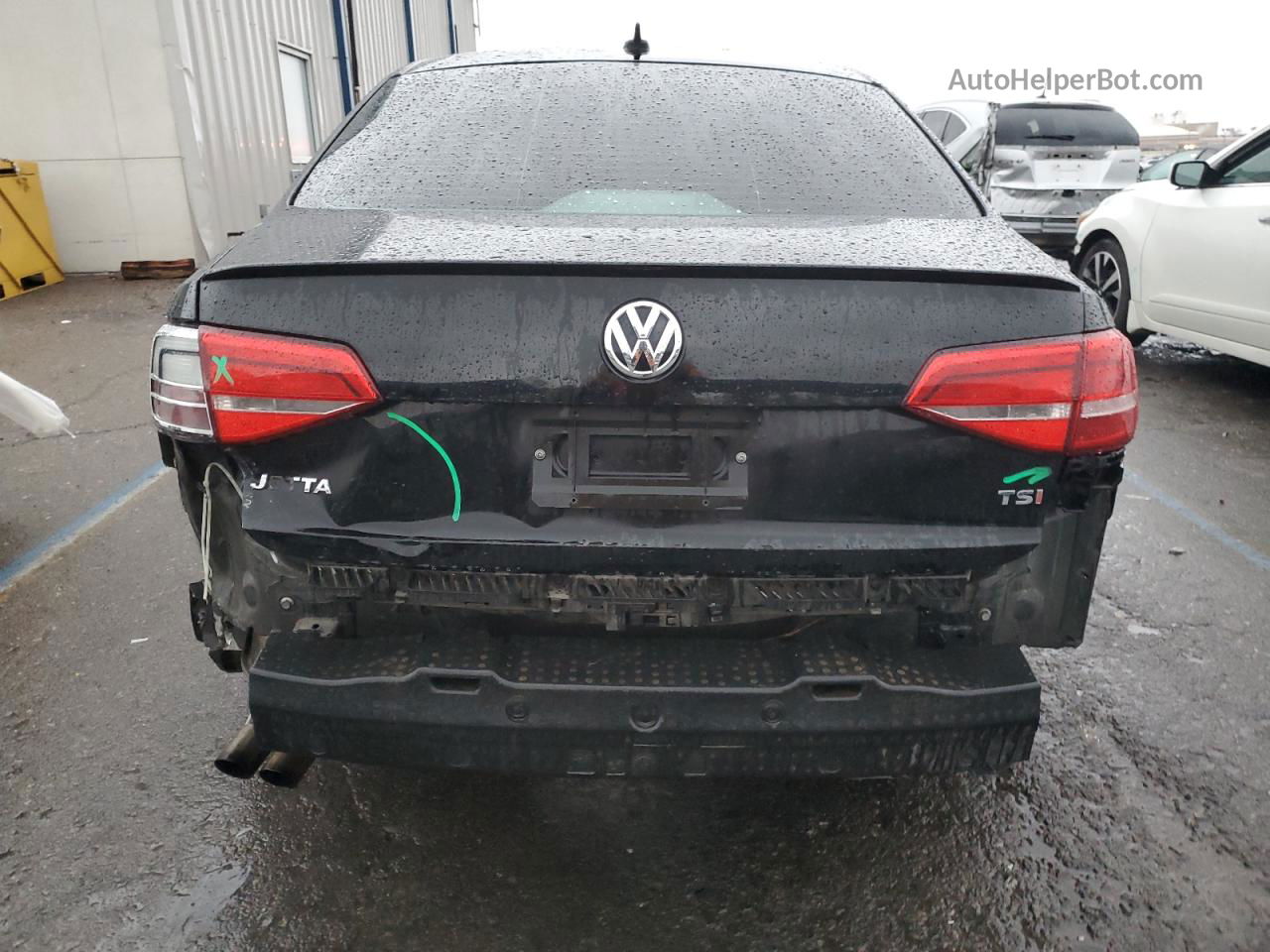 2015 Volkswagen Jetta Se Black vin: 3VWD17AJ3FM211436