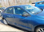 2015 Volkswagen Jetta 1.8t Se Blue vin: 3VWD17AJ3FM254173