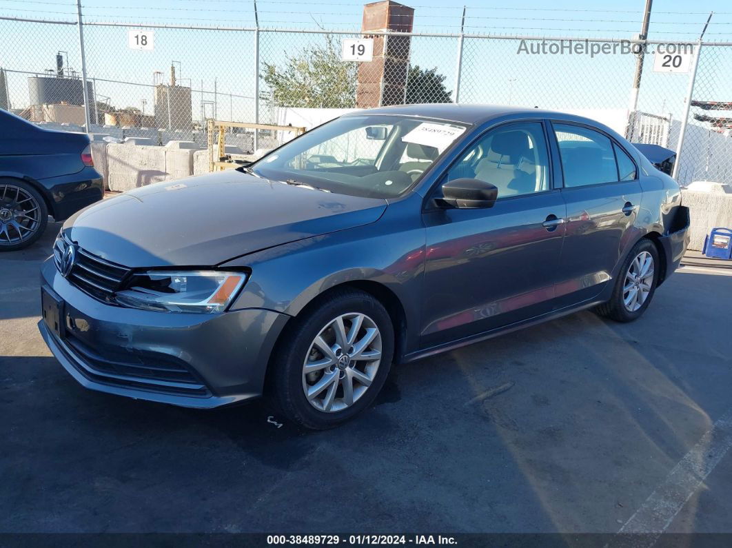 2015 Volkswagen Jetta 1.8t Se Серый vin: 3VWD17AJ3FM264122