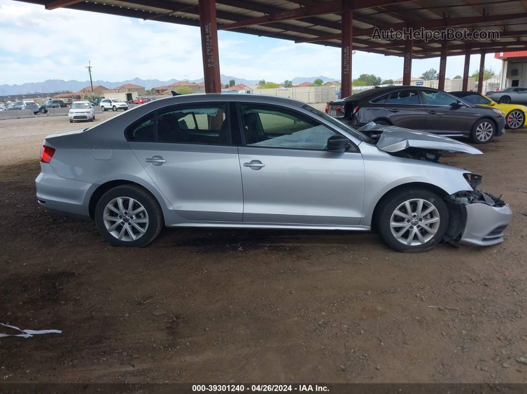 2015 Volkswagen Jetta 1.8t Se Серебряный vin: 3VWD17AJ3FM266534