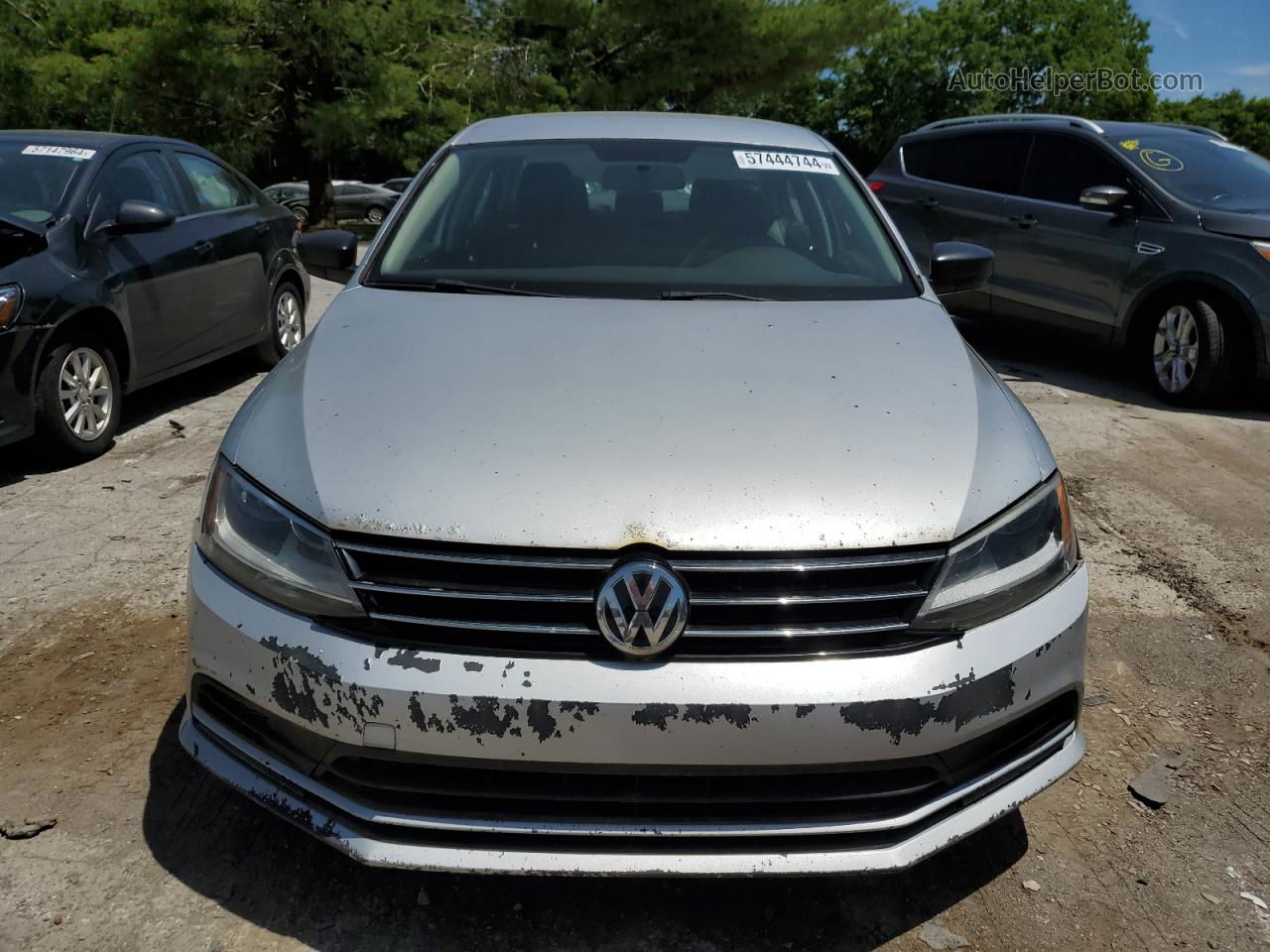 2015 Volkswagen Jetta Se Silver vin: 3VWD17AJ3FM284628