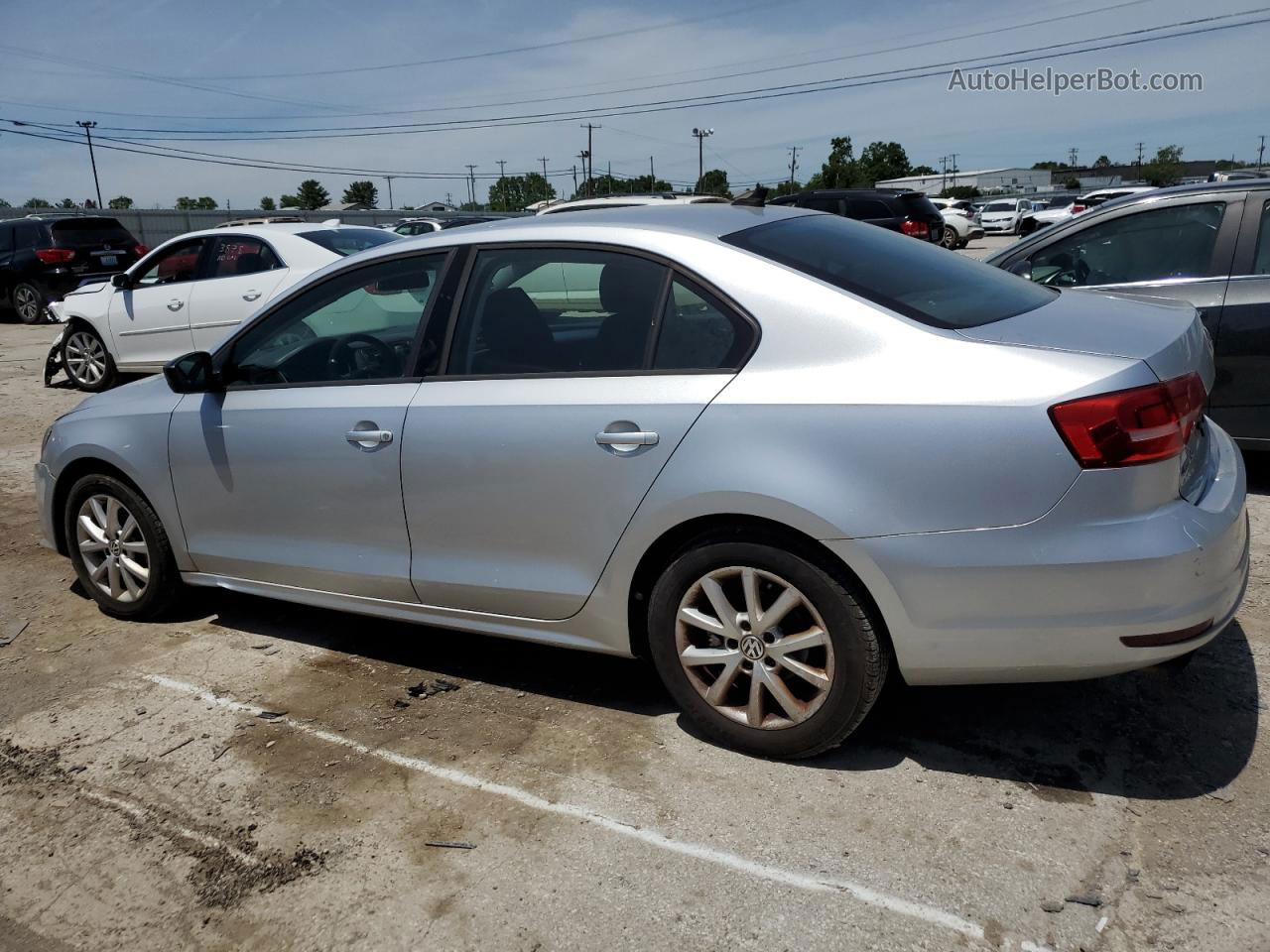 2015 Volkswagen Jetta Se Silver vin: 3VWD17AJ3FM284628