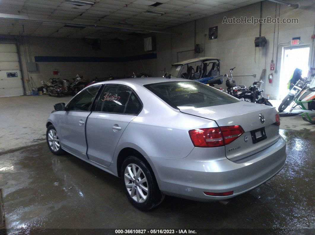 2015 Volkswagen Jetta Sedan 1.8t Se Silver vin: 3VWD17AJ3FM290834