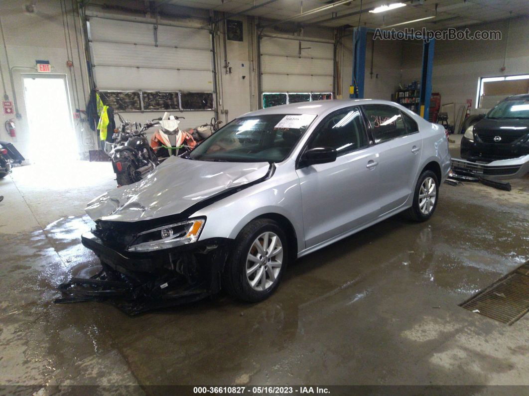 2015 Volkswagen Jetta Sedan 1.8t Se Silver vin: 3VWD17AJ3FM290834