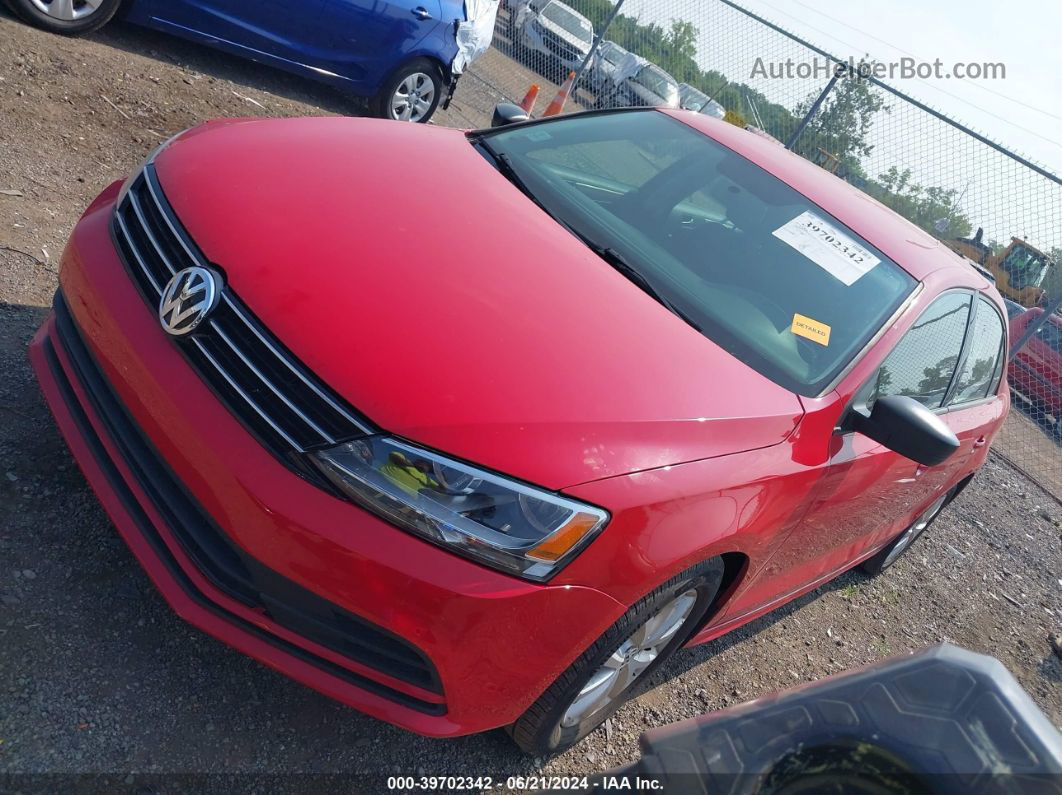 2015 Volkswagen Jetta 1.8t Se Красный vin: 3VWD17AJ3FM297539