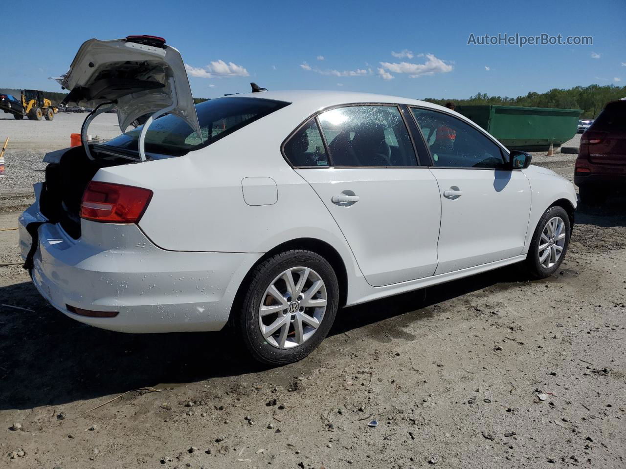 2015 Volkswagen Jetta Se White vin: 3VWD17AJ3FM302514