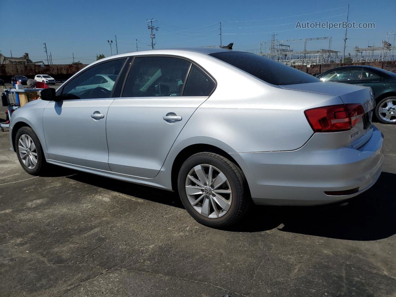 2015 Volkswagen Jetta Se Silver vin: 3VWD17AJ3FM307387