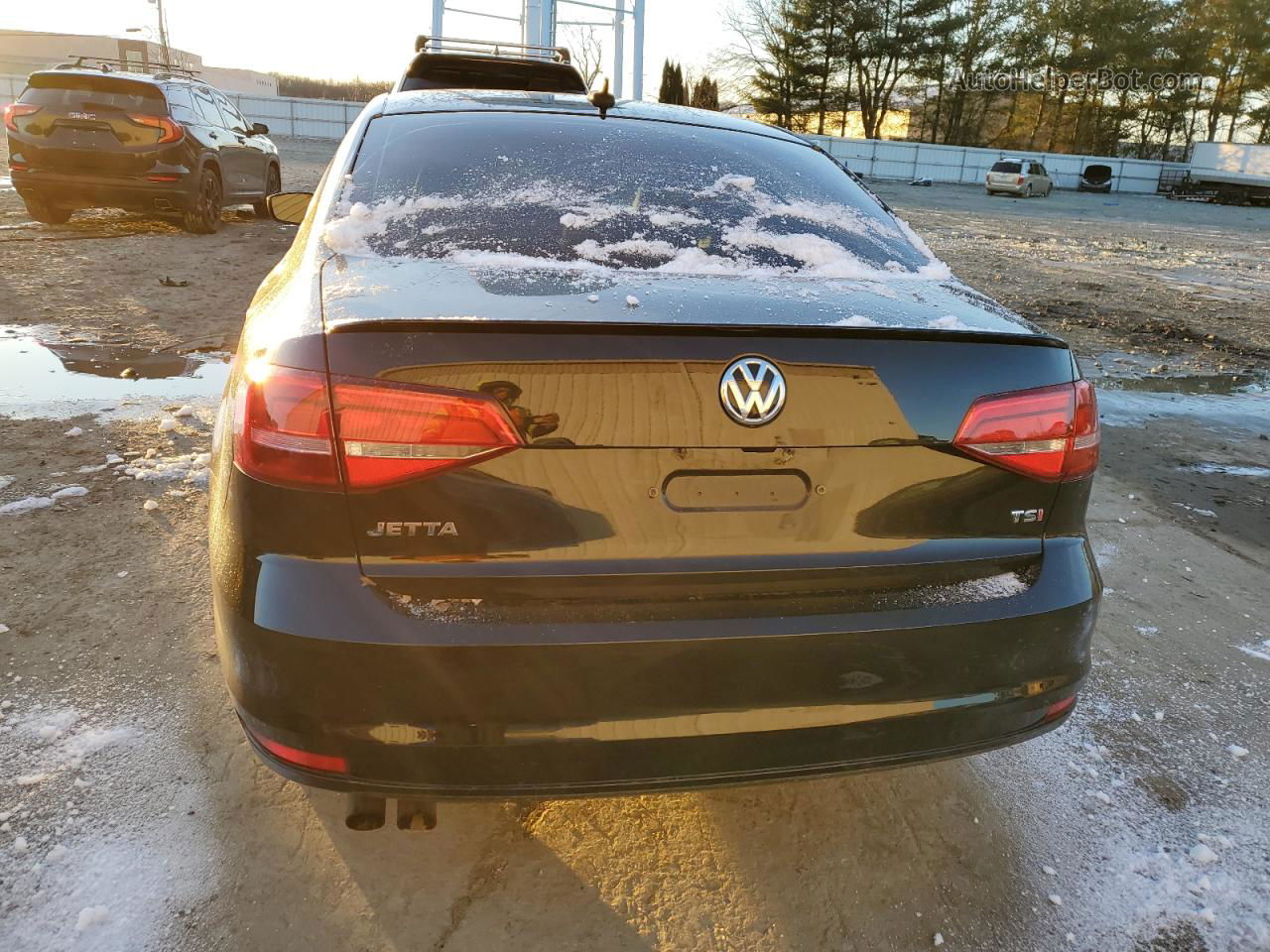 2015 Volkswagen Jetta Se Black vin: 3VWD17AJ3FM338428