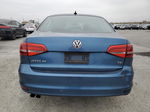 2015 Volkswagen Jetta Se Blue vin: 3VWD17AJ3FM349882