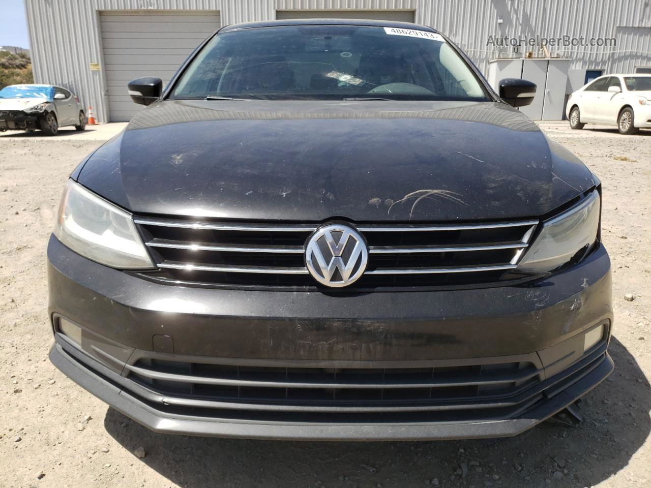 2015 Volkswagen Jetta Se Black vin: 3VWD17AJ3FM413693