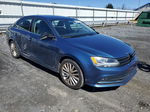 2015 Volkswagen Jetta Se Blue vin: 3VWD17AJ3FM414357