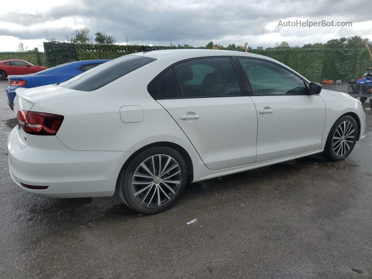 2016 Volkswagen Jetta Sport White vin: 3VWD17AJ3GM253364