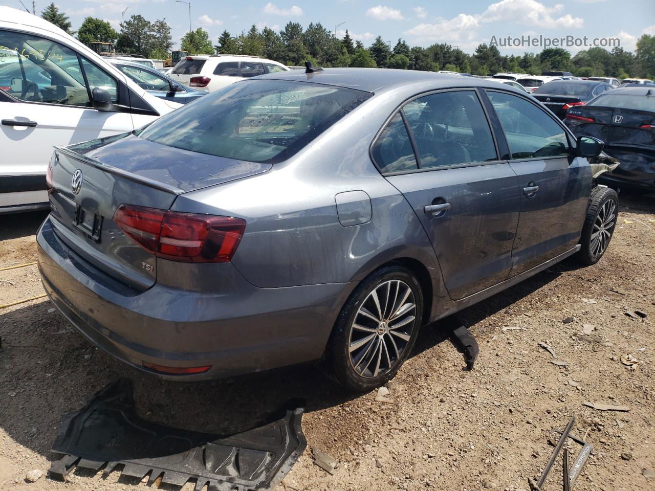 2016 Volkswagen Jetta Sport Gray vin: 3VWD17AJ3GM276224