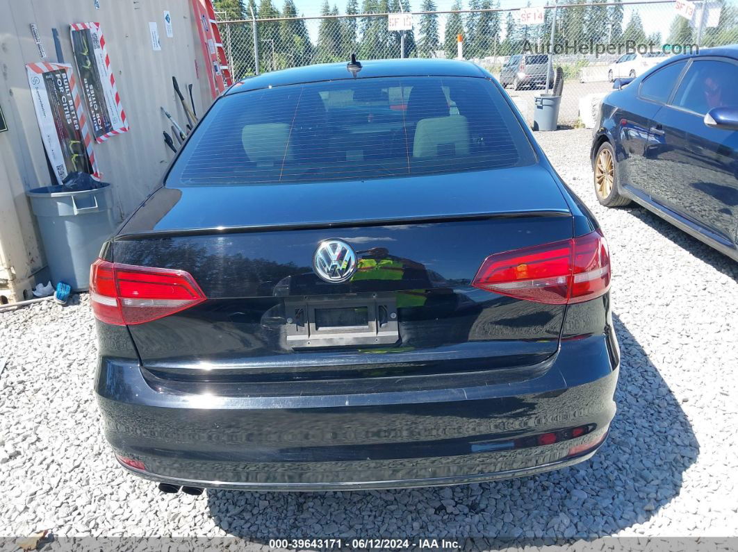 2016 Volkswagen Jetta 1.8t Sport Black vin: 3VWD17AJ3GM407880