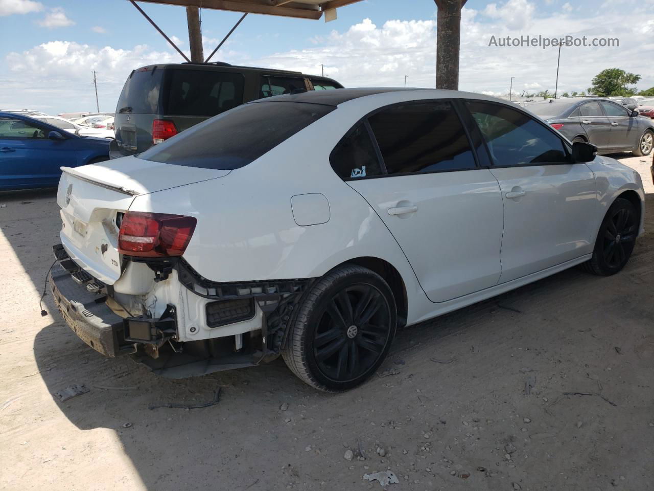 2018 Volkswagen Jetta Sport White vin: 3VWD17AJ3JM210215