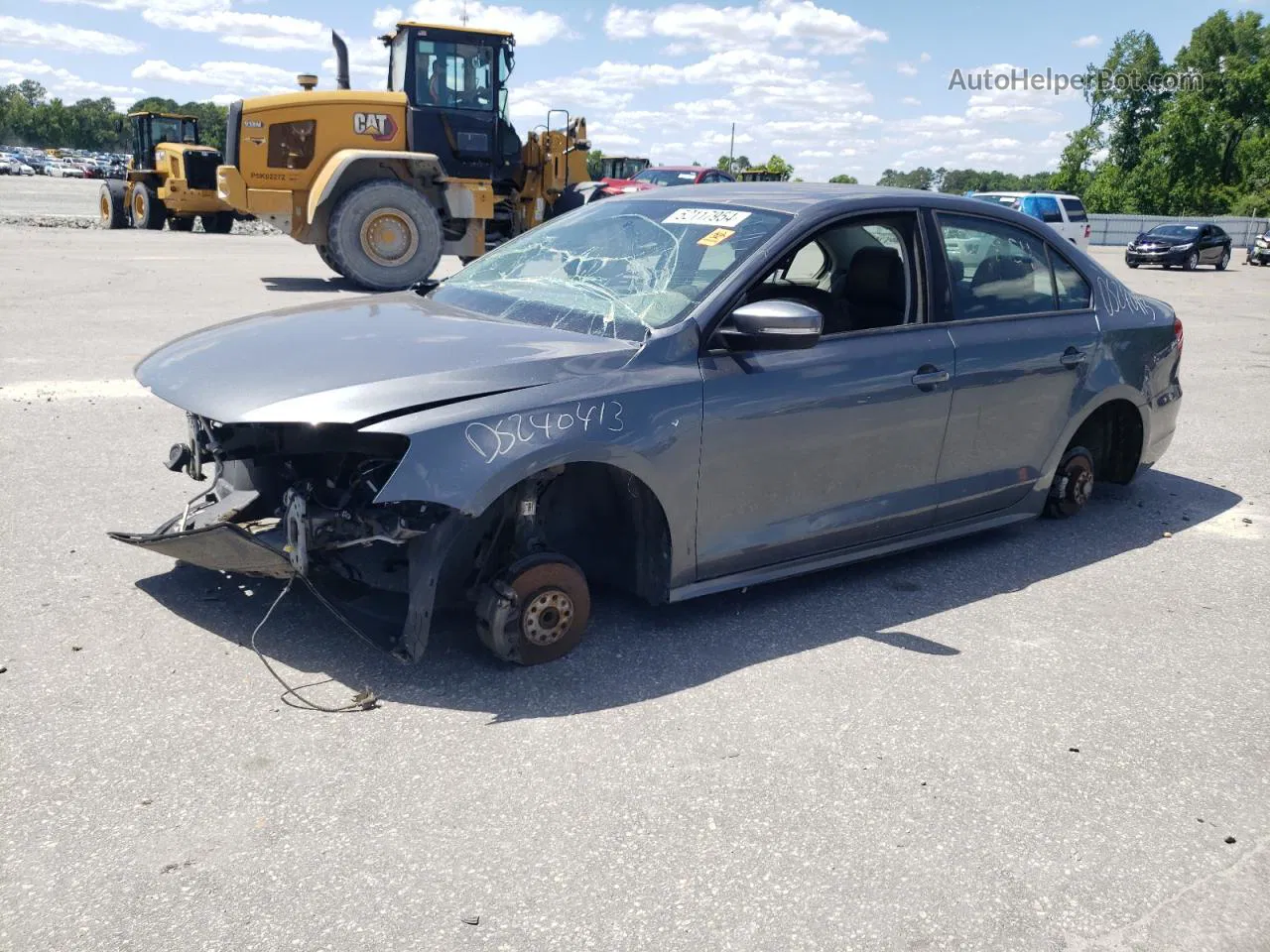 2014 Volkswagen Jetta Se Silver vin: 3VWD17AJ4EM227238