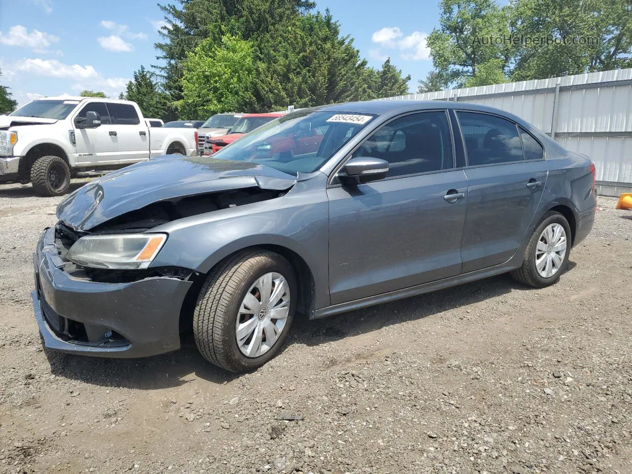 2014 Volkswagen Jetta Se Серый vin: 3VWD17AJ4EM263155