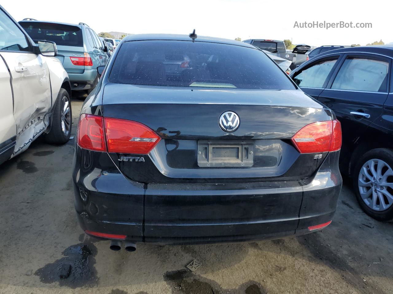 2014 Volkswagen Jetta Se Черный vin: 3VWD17AJ4EM285883