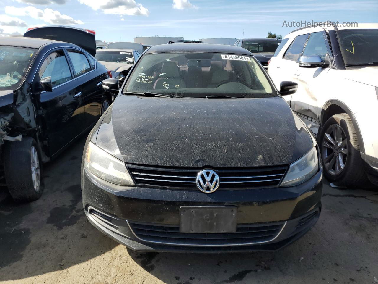 2014 Volkswagen Jetta Se Черный vin: 3VWD17AJ4EM285883