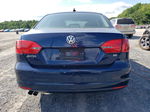 2014 Volkswagen Jetta Se Blue vin: 3VWD17AJ4EM326805