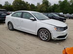 2014 Volkswagen Jetta Se White vin: 3VWD17AJ4EM328828