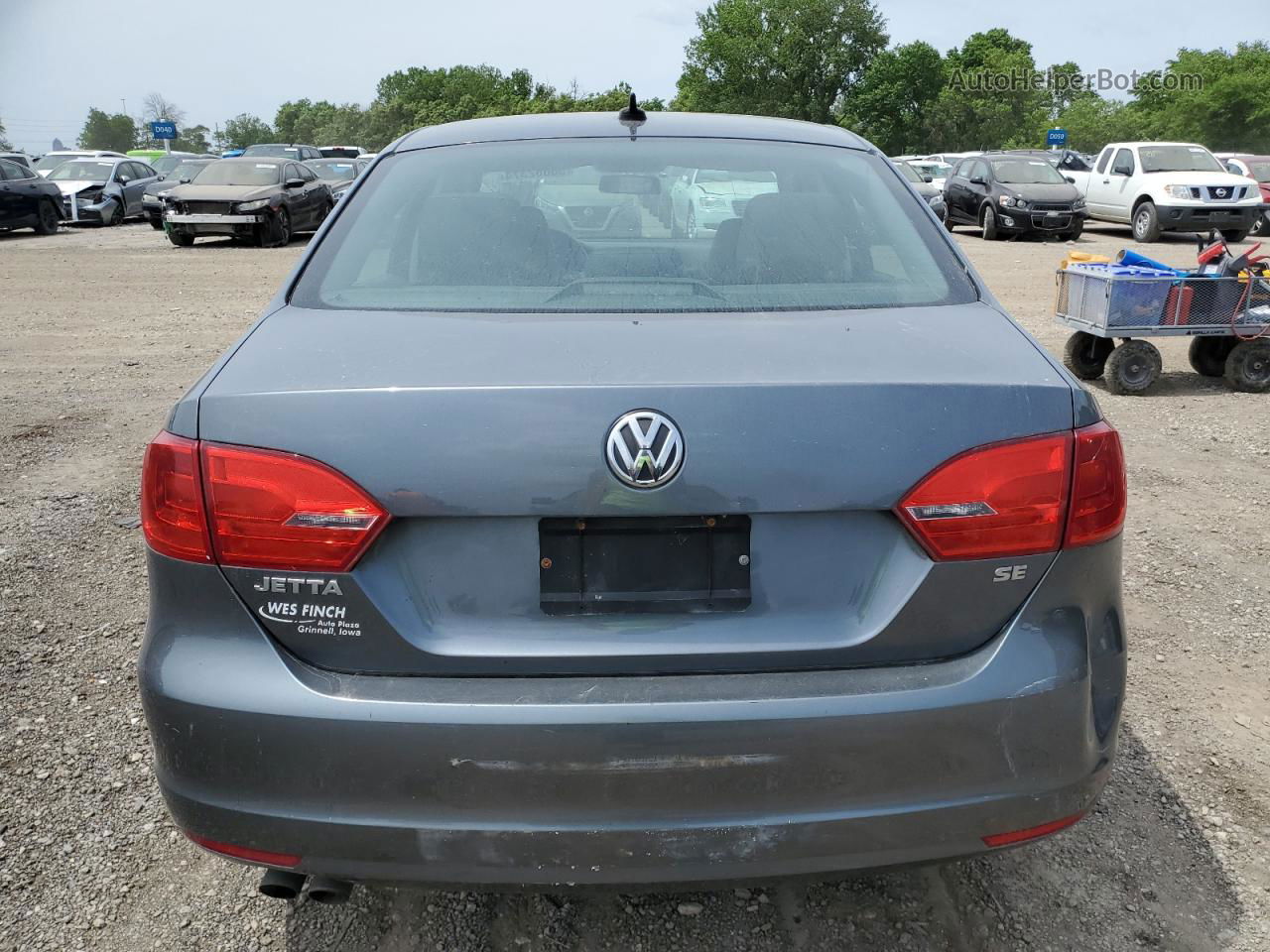 2014 Volkswagen Jetta Se Gray vin: 3VWD17AJ4EM360792