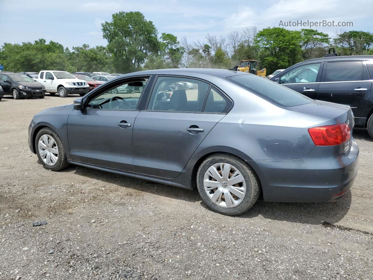 2014 Volkswagen Jetta Se Gray vin: 3VWD17AJ4EM360792