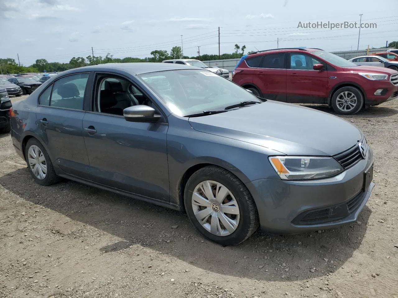 2014 Volkswagen Jetta Se Gray vin: 3VWD17AJ4EM360792