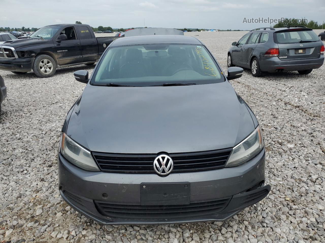 2014 Volkswagen Jetta Se Gray vin: 3VWD17AJ4EM360808