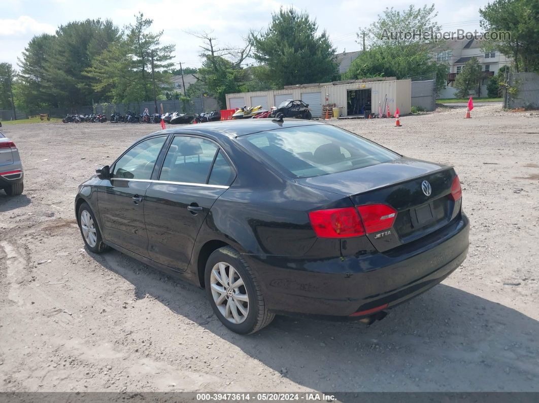 2014 Volkswagen Jetta 1.8t Se Black vin: 3VWD17AJ4EM406427