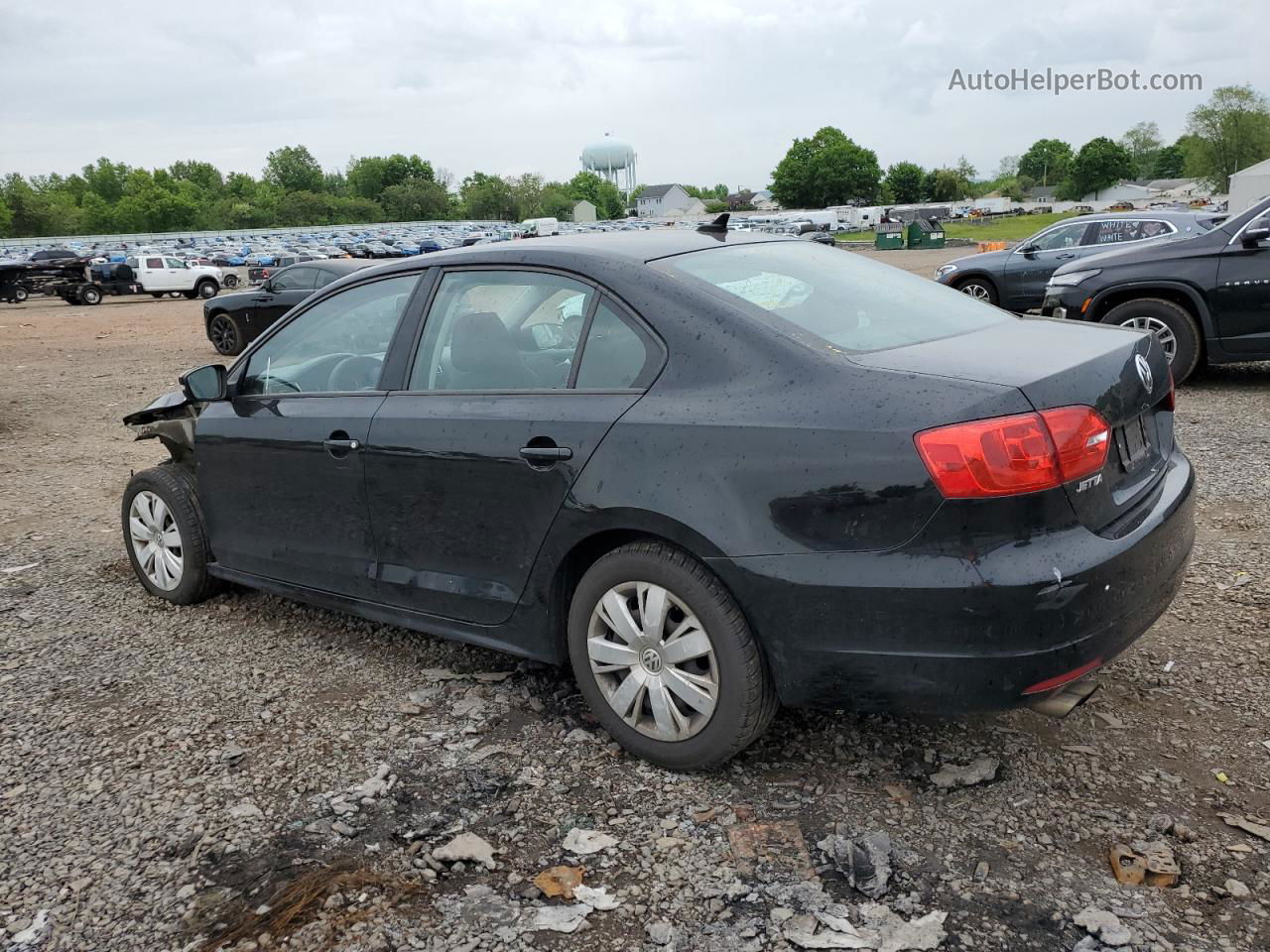 2014 Volkswagen Jetta Se Black vin: 3VWD17AJ4EM420019