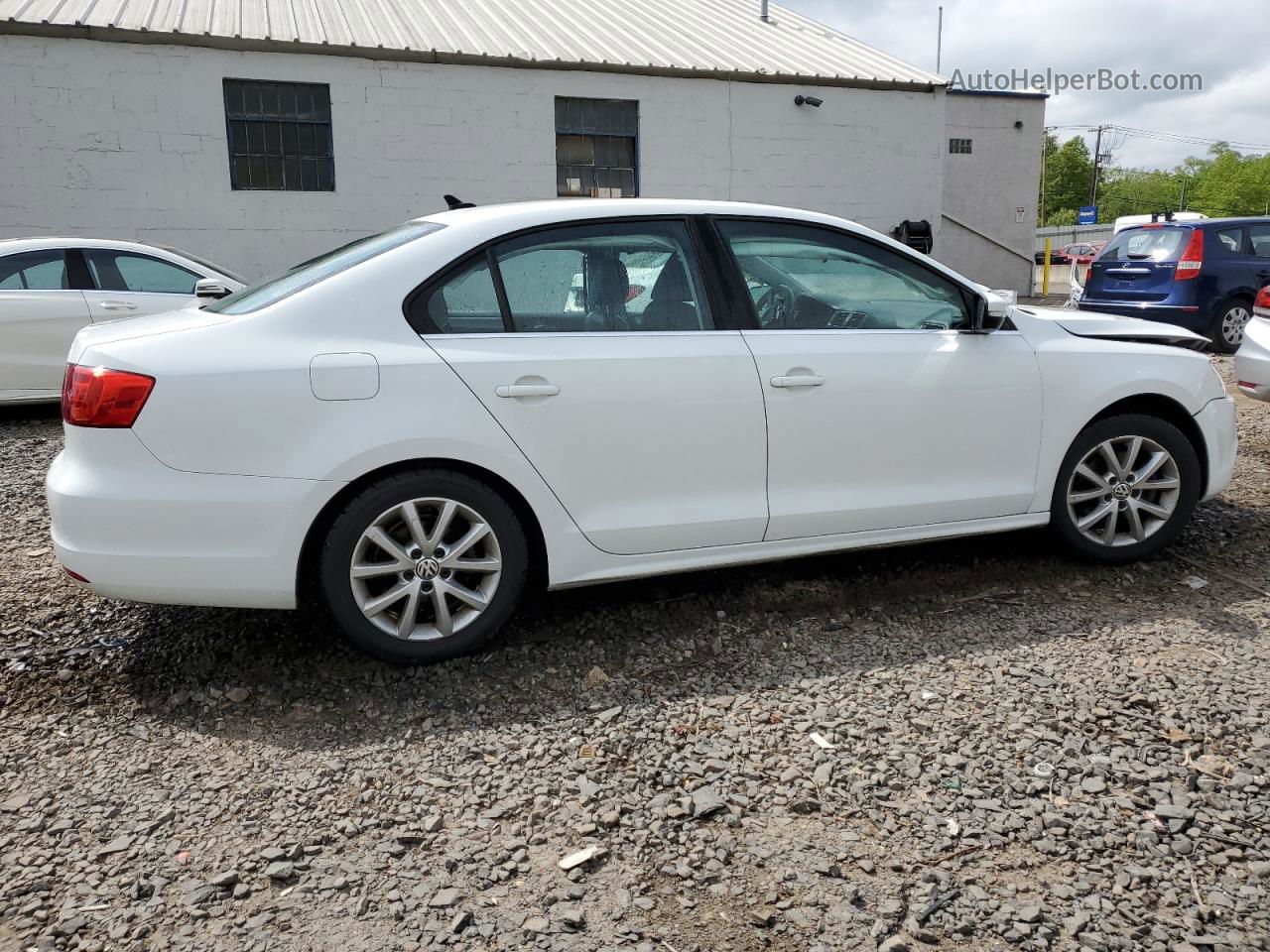 2014 Volkswagen Jetta Se White vin: 3VWD17AJ4EM426631