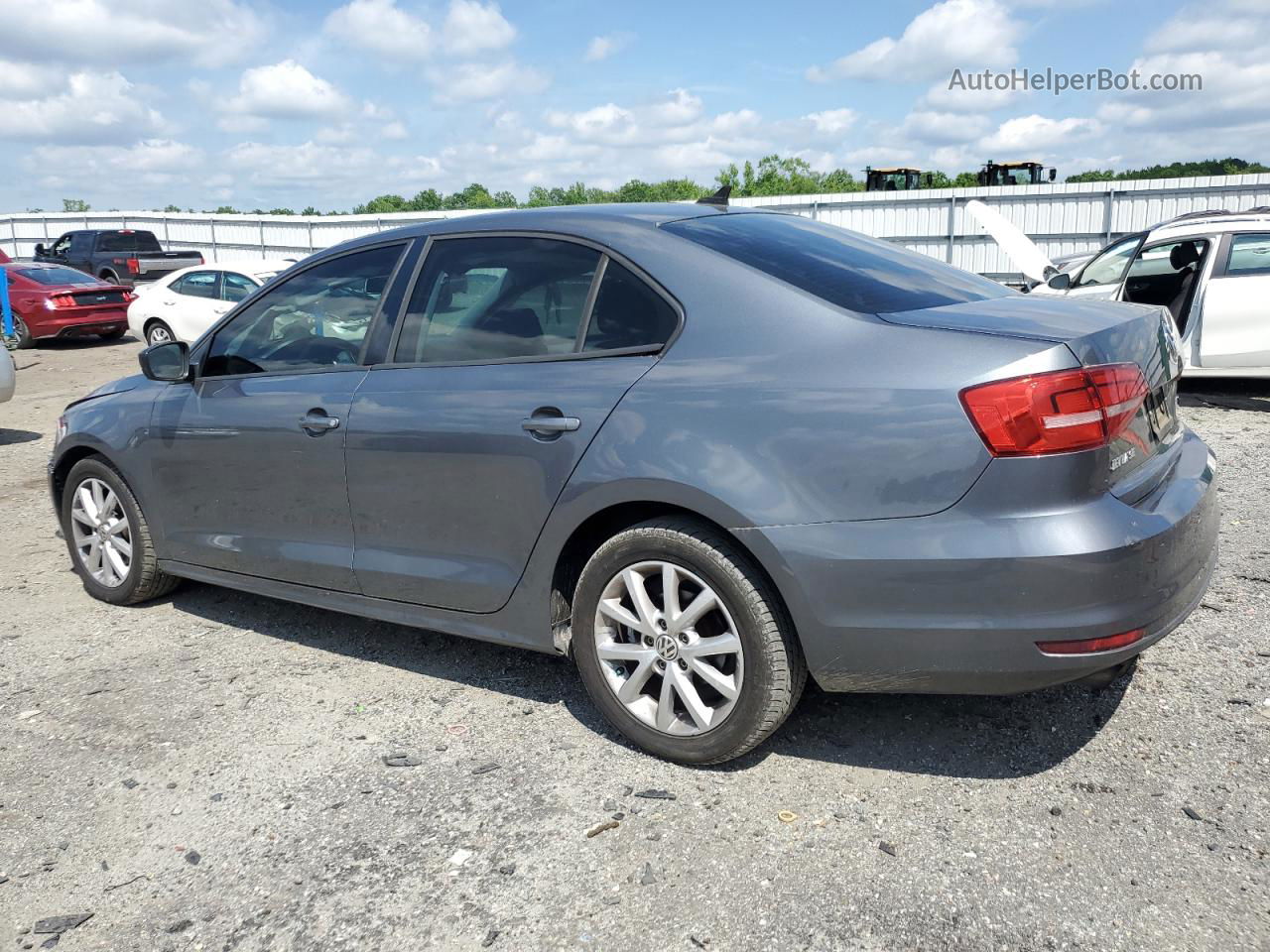 2015 Volkswagen Jetta Se Gray vin: 3VWD17AJ4FM259916