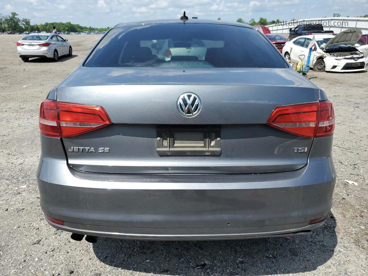 2015 Volkswagen Jetta Se Gray vin: 3VWD17AJ4FM259916