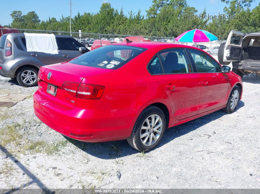 2015 Volkswagen Jetta 1.8t Se Red vin: 3VWD17AJ4FM358171