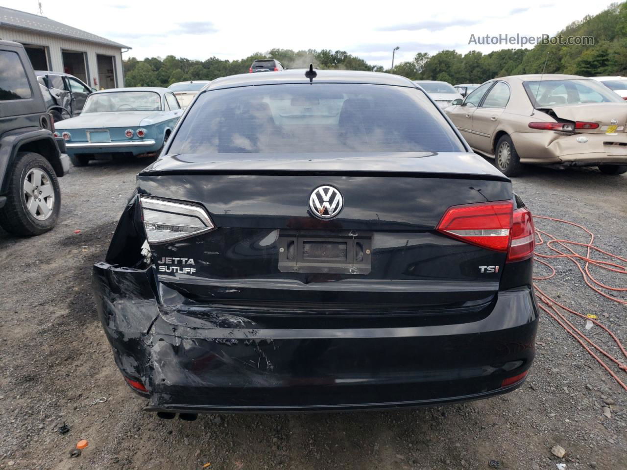 2015 Volkswagen Jetta Se Черный vin: 3VWD17AJ4FM424069